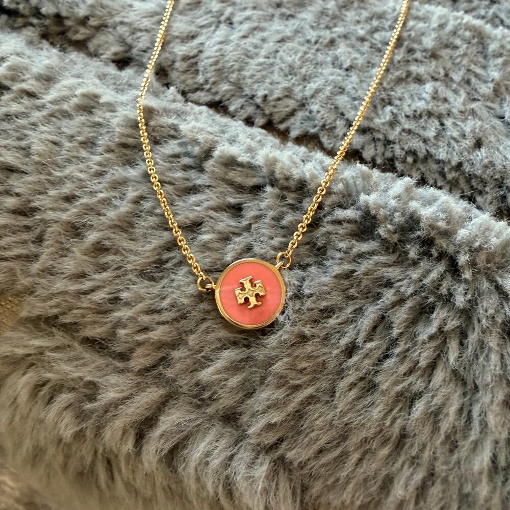 Tory Burch Logo Pendant Necklace